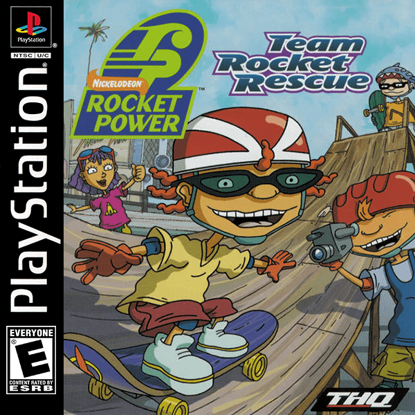 Rocket Power Team Rocket Rescue box art for Playstation